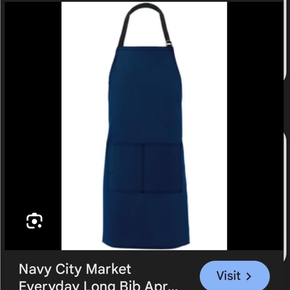 Classic Navy Bib Apron